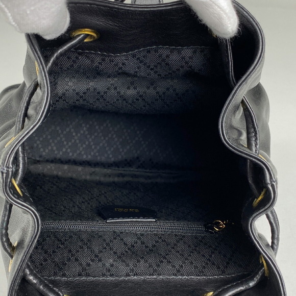 GUCCI Bamboo Mini Rucksack Backpack Daypack Backpack Leather Black - Picture 7 of 7